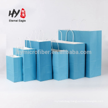 Promotional colorful customized kraft paper bag wholesale